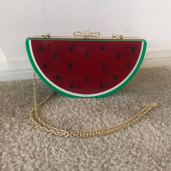 Handbags - Acrylic Watermelon Clutch Crossbody Bag